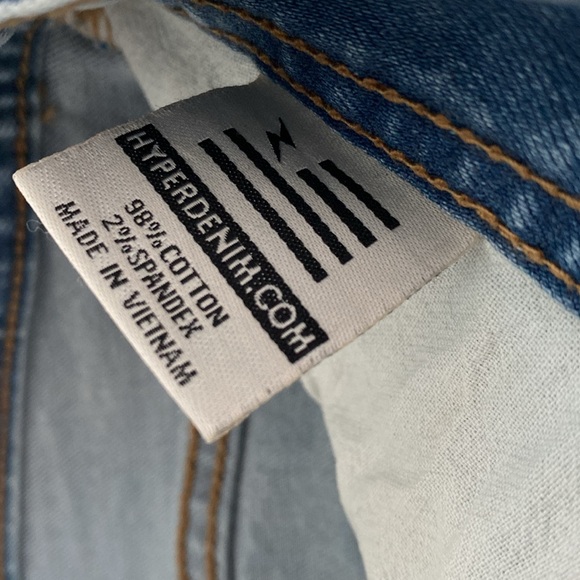 Hyper Denim Men’s blue distressed jeans - size 32 - Picture 11 of 11